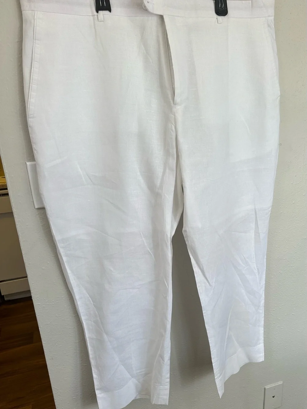 Stacy Adams Men’s Chinos — 2 pairs, white and tan